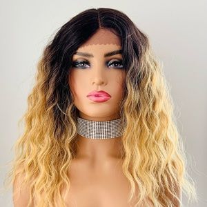 24” Ombre Blonde Heat Safe Lace Front Wig